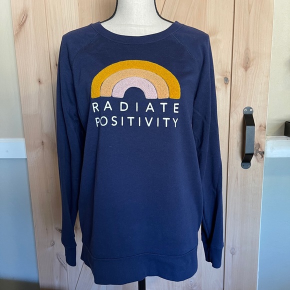 old navy radiate positivity sweatshirt